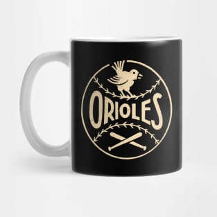 Baltimore Orioles Bird by Buck Tee Originals Mug